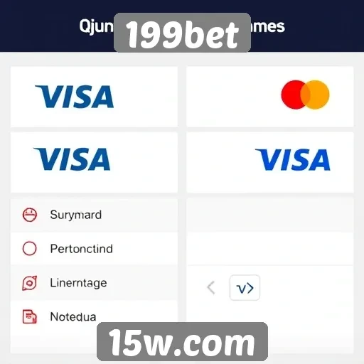 Métodos de pagamento disponíveis no 199bet